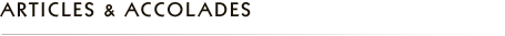 Articles & Accolades